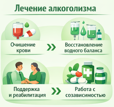лечение алкоголизма в Астрахани этапы
